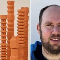 Pipes de refroidissement en argile CeraPiper ; Ofer Berman, maître de conférences à la Faculté d'architecture et d'urbanisme du Technion – Institut israélien de technologie. (Crédits : Autorisation de Haïm Zinger ; Autorisation)