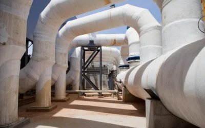 L'usine de dessalement Sorek à Rishon LeZion, en Israël, le 4 mai 2014. (AP Photo/Dan Balilty, dossier)