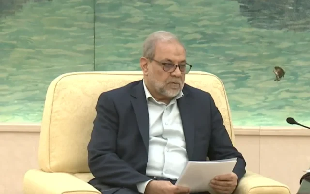 L'Iranien Mohammad Bagher Zolghadr, en 2023 (capture d'écran YouTube/CCTV)