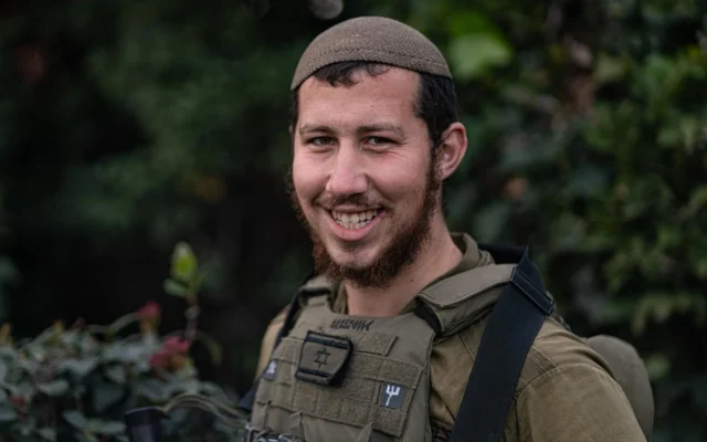 Le sergent Moshe Yitzchak Katz. (Crédit : Autorisation)