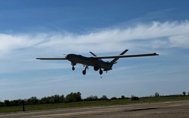 Le drone de combat Watchkeeper XR d’Elbit Systems. (Crédit : Elbit)