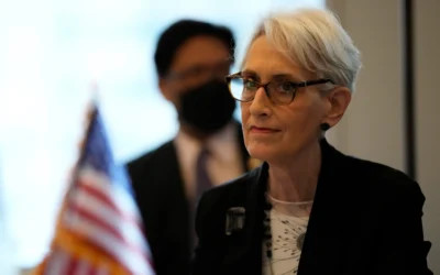 La secrétaire d'État adjointe américaine Wendy Sherman à Séoul, en Corée du Sud, le 8 juin 2022. (Crédit: AP Photo/Lee Jin-man) La secrétaire d'État adjointe américaine Wendy Sherman à Séoul, en Corée du Sud, le 8 juin 2022. (Crédit: AP Photo/Lee Jin-man)