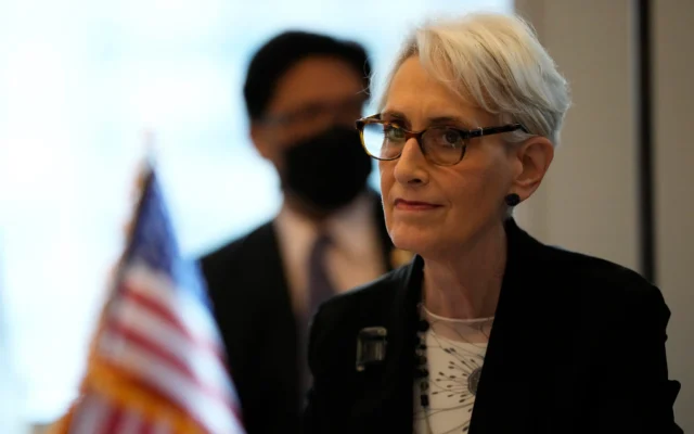 La secrétaire d'État adjointe américaine Wendy Sherman à Séoul, en Corée du Sud, le 8 juin 2022. (Crédit: AP Photo/Lee Jin-man)