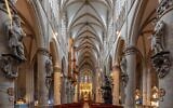La cathédrale Saints-Michel-et-Gudule de Bruxelles, en 2021. (Crédit : Diego Delso / CC BY-SA 4.0)