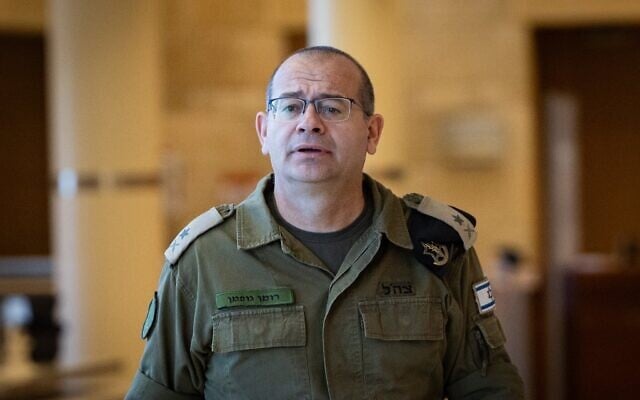 Le futur directeur de l’agence de renseignement du Mossad, le général de division Roman Gofman, à la Knesset, à Jérusalem, le 5 février 2026. (Crédit : Yonatan Sindel/Flash90)