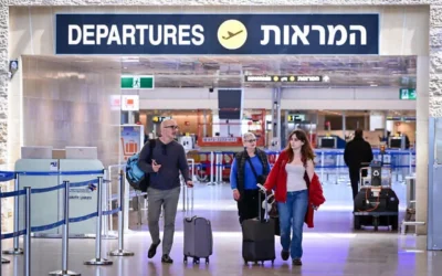 L'aéroport Ben Gurion, dans le centre d'Israël, lors du cessez-le-feu avec l'Iran. le 9 avril 2026. (Avshalom Sassoni/FLASH90) L'aéroport Ben Gurion, dans le centre d'Israël, lors du cessez-le-feu avec l'Iran. le 9 avril 2026. (Avshalom Sassoni/FLASH90)