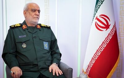Le chef des renseignements du Corps des Gardiens de la Révolution islamique Majid Khademi, sur une poto non datée. (Crédit : CC par khamenei.ir)