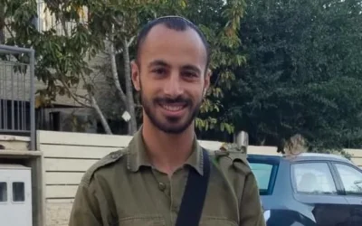 Sergent-chef (réserviste) Lidor Porat. (Crédit : armée israélienne)