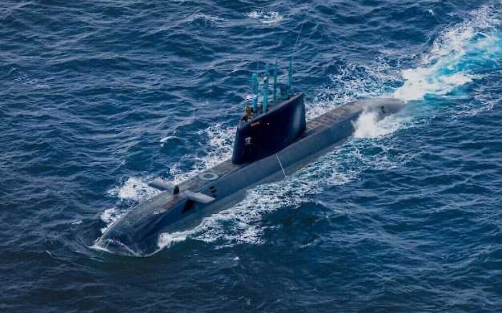 Cette photo d'archive non datée, publiée par l'armée le 16 avril 2026, montre un sous-marin de la marine israélienne (Crédit: Tsahal)