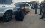 La police sauve un adolescent et arrête quatre suspects pour enlèvement à Jérusalem, le 23 avril 2026. (Crédit: Police israélienne)