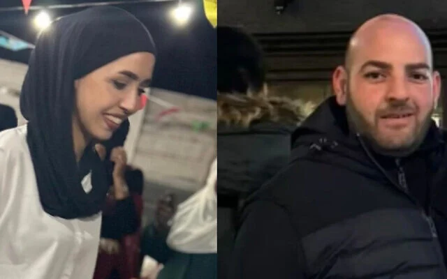 Sabrin al-Ataiqah (à gauche) et Ahmad Issa (à droite), sont deux citoyens arabes israéliens abattus, victimes de la vague de criminalité au sein de la société arabe, le 20 avril 2026. (Facebook) Sabrin al-Ataiqah (à gauche) et Ahmad Issa (à droite), sont deux citoyens arabes israéliens abattus, victimes de la vague de criminalité au sein de la société arabe, le 20 avril 2026. (Facebook)
