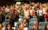 Soirée d'ouverture du 25e festival du film Docaviv à Tel Aviv, le 11 mai 2023 (Autorisation)