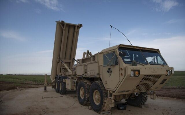 L'armée américaine déploie un système de défense antimissile THAAD en Israël, en mars 2019. (Crédit: US Army Europe/Archives) L'armée américaine déploie un système de défense antimissile THAAD en Israël, en mars 2019. (Crédit: US Army Europe/Archives)