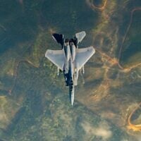 Illustration : Un F-15EX Eagle II de l'armée de l'air américaine, affecté à la base aérienne d'Eglin, en Floride, effectue une mission d'entraînement au-dessus du sud-est des États-Unis, le 23 mars 2026. (Crédit : US Air Force / Sergent Blake Wiles)