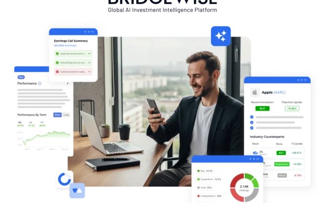 La start-up de fintech israélienne BridgeWise utilise une IA propriétaire pour générer des analyses pour les investisseurs sur 70 000 titres mondiaux. (Autorisation) La start-up de fintech israélienne BridgeWise utilise une IA propriétaire pour générer des analyses pour les investisseurs sur 70 000 titres mondiaux. (Autorisation)