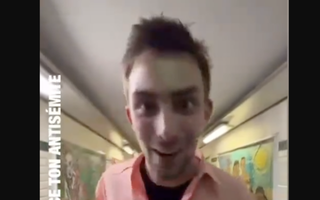 Le street artiste français se faisant appeler GoGrazy99 (Crédit : capture d'écran DailyMotion)