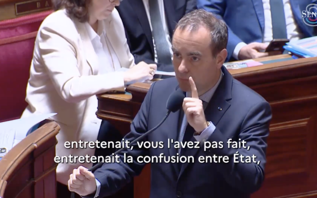 Sébastien Lecornu au Sénat, le 27 mai 2026. (Crédit : capture d'écran X)