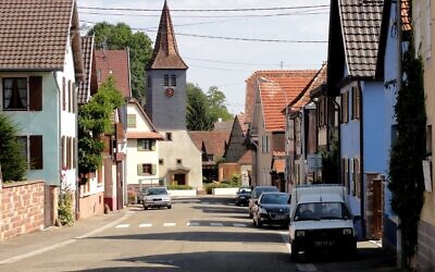 Alsace, Bas-Rhin, Quatzenheim, Rue des Seigneurs, en septembre 2012. (Crédit : © Ralph Hammann - Wikimedia Commons)