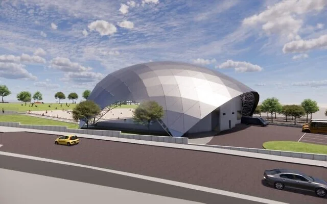 Une vue d'architecte du nouvel amphithéâtre de 5 000 places en cours de construction à Sderot, dans le sud du pays. (Mairie de Sderot)