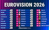 Résultat final du Concours Eurovision de la chanson 2026, le 17 mai 2026 : la Bulgarie remporte la victoire et Israël termine deuxième. (Crédit : Eurovision World)