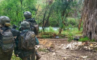 Des soldats de Tsahal opèrent près du fleuve Litani, dans le sud-Liban, sur une photo remise par l'armée le 12 mai 2026. (Armée israélienne)