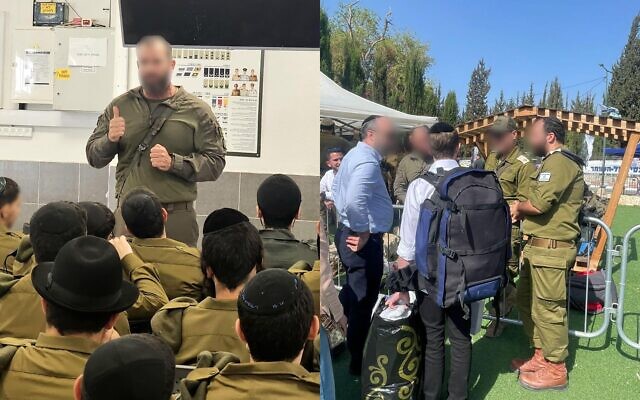 Des soldats ultra-orthodoxes appelés sous les drapeaux de l'armée israélienne, le 3 mai 2026. (Crédit : Armée israélienne)