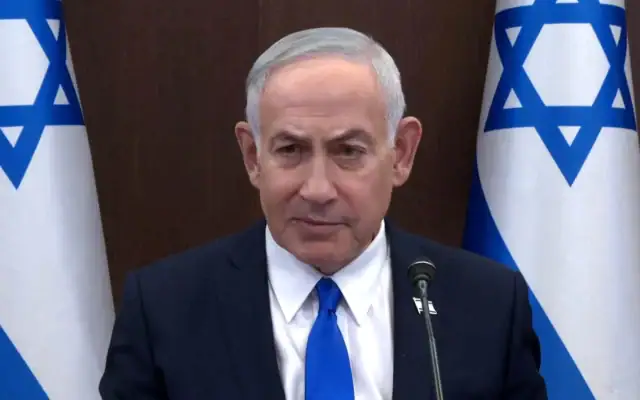 Le Premier ministre Benjamin Netanyahu s'exprime lors d'une séance du Conseil des ministres le 7 juin 2026. (Capture d'écran/Itay Beit-On/GPO)