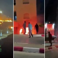 Des incendies font rage autour de la ville palestinienne de Deir Dibwan à la suite d’un incendie criminel perpétré par des partisans du mouvement pro-implantation, dans la région de Ramallah, le 14 juin 2026. (Captures d’écran/X)
