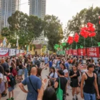 La Semaine du livre hébreu à Sarona, Tel Aviv, en 2025 (Autorisation)