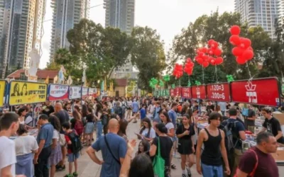 La Semaine du livre hébreu à Sarona, Tel Aviv, en 2025 (Autorisation)