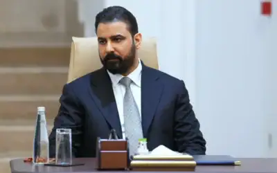 Le Premier ministre désigné irakien, Ali al-Zaidi, assiste à la réunion du bloc politique « Cadre de coordination » à Bagdad, en Irak, le 27 avril 2026. (Bureau de la présidence irakienne via AP) Le Premier ministre désigné irakien, Ali al-Zaidi, assiste à la réunion du bloc politique « Cadre de coordination » à Bagdad, en Irak, le 27 avril 2026. (Bureau de la présidence irakienne via AP)