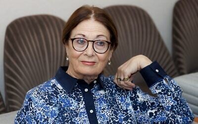 L'ancienne présidente de la Cour suprême, Esther Hayut, à Jérusalem, le 3 novembre 2025. (Crédit : Moshe Shai/FLASH90)