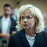 La procureure générale, Gali Baharav-Miara, assistant à une réunion de la commission de la Chambre de la Knesset, à Jérusalem, le 9 juin 2026. (Crédit : Yonatan Sindel/Flash90)