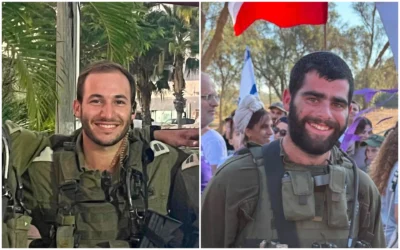 Le capitaine Shahar Gamla, 23 ans (à gauche), et le sergent Ohad Yaari, 21 ans.