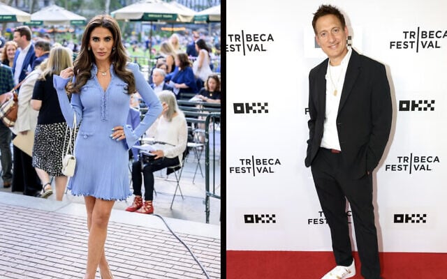 Lizzy Savetsky, à gauche, à New York le 5 mai 2026. (Roy Rochlin/Getty Images pour Ari Ackerman) ; Elon Gold au Festival de Tribeca, le 4 juin 2026. (Crédit : Rob Kim/Getty Images pour le Festival de Tribeca)