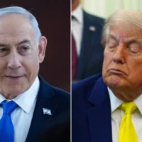 À gauche : le Premier ministre Benjamin Netanyahu à la Knesset, à Jérusalem, le 3 juin 2026. (Yonatan Sindel/Flash90) ; À droite : le président américain Donald Trump dans le Bureau ovale de la Maison Blanche, à Washington, le 4 juin 2026. (Photo AP/Julia Demaree Nikhinson)