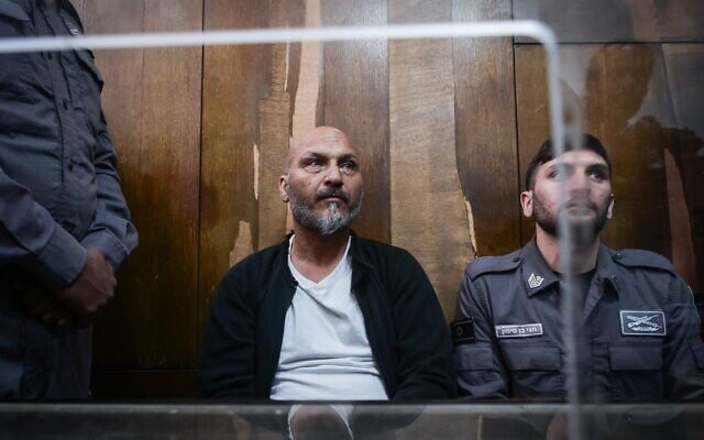 Haïm Sirotkin lors d'une audience au tribunal de première instance de Tel Aviv, le 7 avril 2024. (Crédit : Avshalom Sassoni/Flash90)