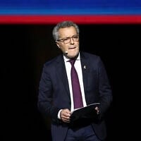 Arié Bensemhoun, à Paris, le 26 mars 2025. (Crédit : Thibaud MORITZ / AFP)