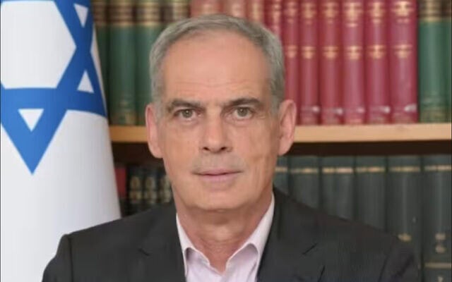 Photo officielle de Jonathan Peled. (Crédit : Ministère des affaires étrangères israélien) Photo officielle de Jonathan Peled. (Crédit : Ministère des affaires étrangères israélien)