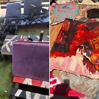Des armes abandonnées par les soldats du bataillon Tzabar de la brigade Givati à la base de Sde Teiman, dans le sud d’Israël, le 30 juillet 2026 ; une pancarte appartenant aux soldats qui a été brisée par leur commandant. (Capture d'écran/Réseaux sociaux)
