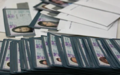 Photo d'illustration :  des cartes d'identité nationales israéliennes à Jérusalem, le 22 janvier 2008. (Crédit: Anna Kaplan/Flash90)