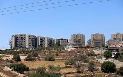 Vue de l'implantation israélienne d'Efrat, en Cisjordanie, le 31 juillet 2025. (Crédit : Wisam Hashlamoun/Flash90) Vue de l'implantation israélienne d'Efrat, en Cisjordanie, le 31 juillet 2025. (Crédit : Wisam Hashlamoun/Flash90)