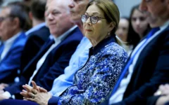 L'ex-juge en chef, Esther Hayut, le 3 novembre 2025. (Moshe Shai / FLASH90)