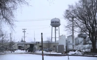 L’abattoir casher AgriStar, situé à Postville, dans l’Iowa, aux États-Unis, est visible sur une photo non datée. (Crédit : Jake Tapper/JTA) L’abattoir casher AgriStar, situé à Postville, dans l’Iowa, aux États-Unis, est visible sur une photo non datée. (Crédit : Jake Tapper/JTA)