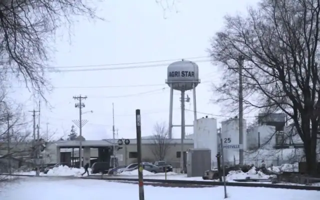 L’abattoir casher AgriStar, situé à Postville, dans l’Iowa, aux États-Unis, est visible sur une photo non datée. (Crédit : Jake Tapper/JTA) L’abattoir casher AgriStar, situé à Postville, dans l’Iowa, aux États-Unis, est visible sur une photo non datée. (Crédit : Jake Tapper/JTA)