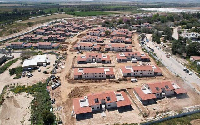 Un nouveau quartier dans le kibboutz Beeri, près de la frontière avec Gaza, dans le sud d'Israël. (Crédit : Kibboutz Beeri)
