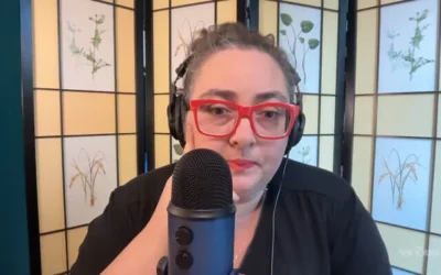 Megan Romer, coprésidente nationale des DSA pour les États-Unis, lors d'une interview pour le New Yorker diffuse le 7 août 2026. (Capture d'écran/The New Yorker via YouTube)