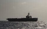 Le porte-avions de classe Nimitz USS Abraham Lincoln (CVN 72) traversant la mer d'Oman, sur une photo publiée le 1ᵉʳ juillet 2026. (Crédit : Marine américaine)