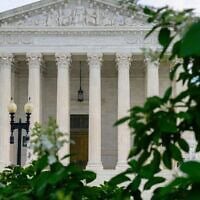 La Cour suprême, à Washington, le 27 juillet 2026. (Crédit : Mariam Zuhaib/AP)