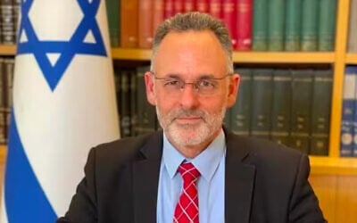 Iddo Moed, ambassadeur israélien au Canada. (Crédit : Ministère des Affaires étrangères israélien)